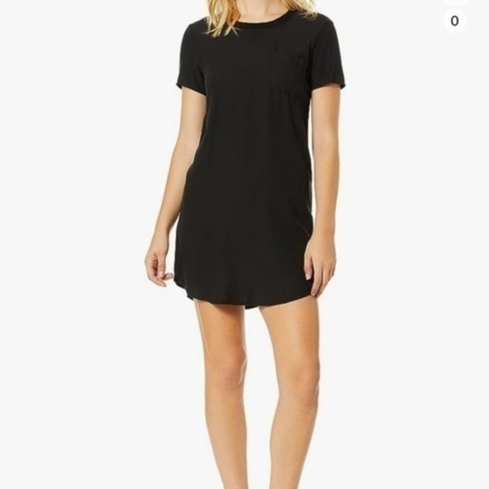 Splendid Black T-Shirt Dress Size M Casual Pocket Mini Soft Stretch